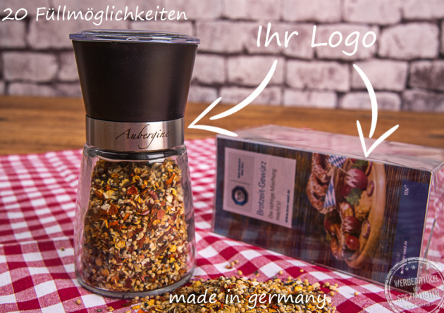 Logogravur auf Saltini Salzm&uuml;hle