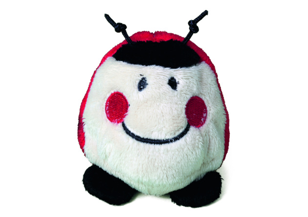 werbemax Schmoozies Minifeet Marienk&auml;fer mit Mikrofaserunterseite als sympathisches Kindergeschenk.