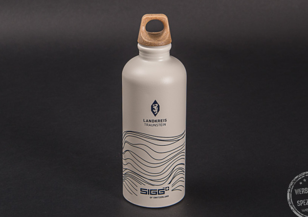 Sigg Trinkflasche mit Logo Druck als Werbeartikel