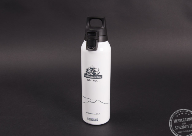 Sigg trinkflasche hot and cold  mit Werbedruck