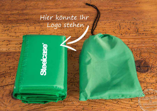 Sitzkissen mit Logodruck