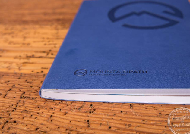 Softcover Notizbuch mit Pr&auml;gung 