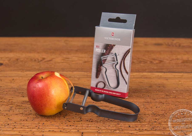Sparschäler Rex von Victorinox aus Aluminium in rot mit Verpackung