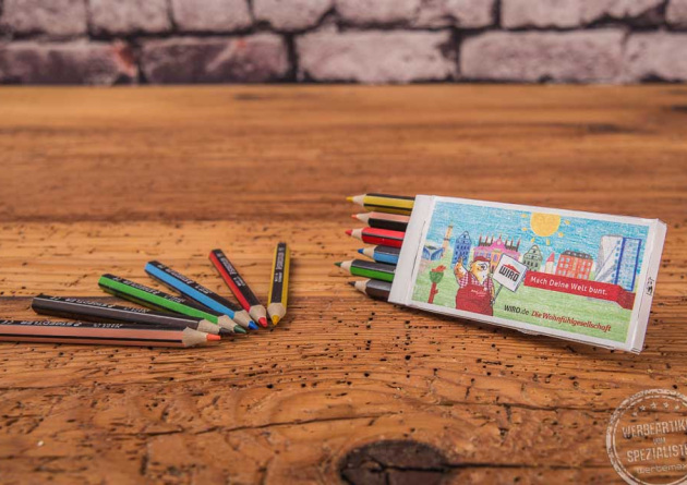 Buntstifte im Etui mit Logo