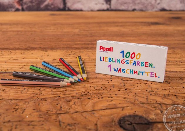 Buntstifte im Werbe-Etui