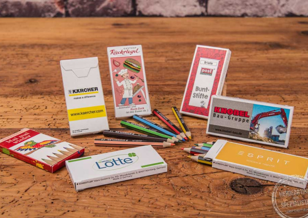 6er Buntstifte im Papier-Etui