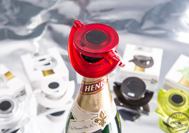 Verschluss Sektflasche rot