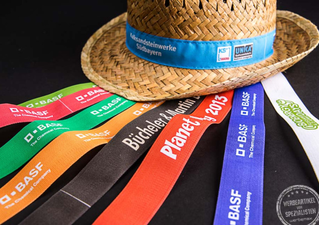 Banderole von Strohhüten bedrucken