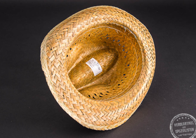 Strohhut mit Wunschmotiv