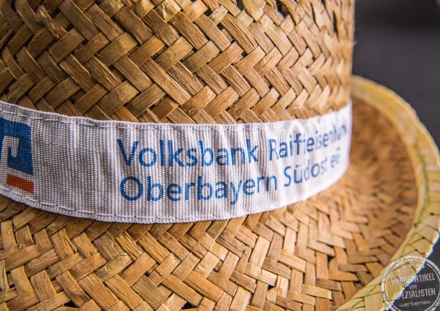 Werbehut aus Stoh