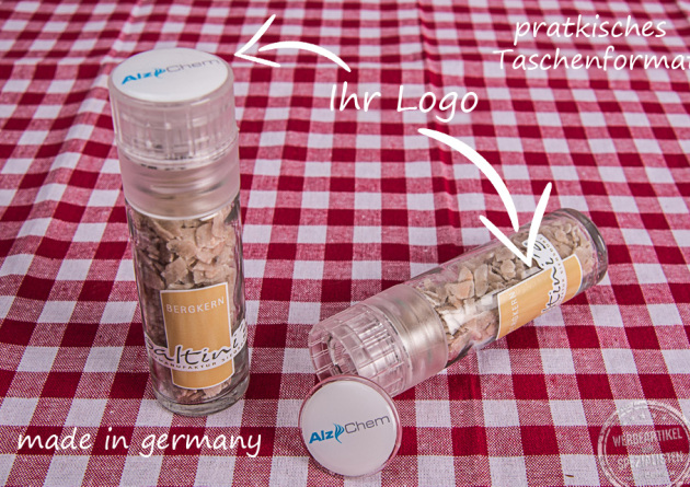 Saltini´s Taschenmühle mit Logo