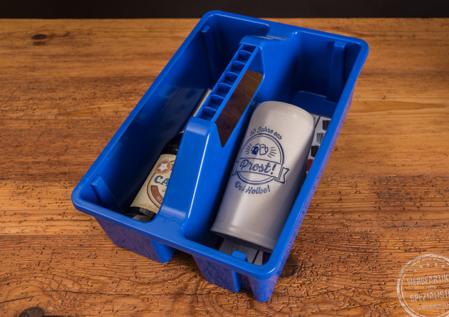 Toolbox blau als Werbegeschenk mit Logo