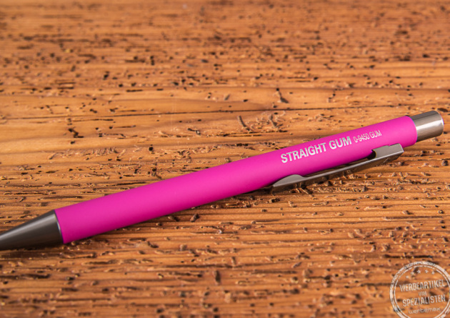 pinker Kugelschreiber Werbgeschenk
