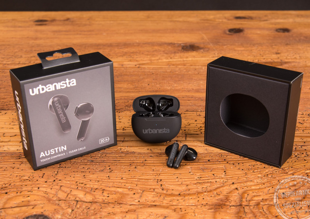 urbanista AUSTIN Kopfh&ouml;rer schwarz als Werbeartikel mit Verpackung