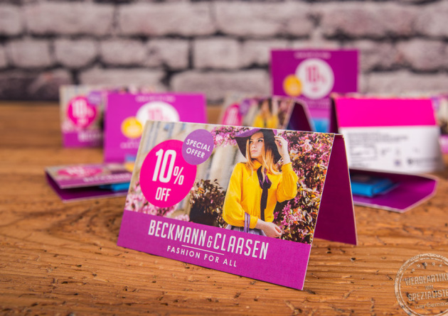 Visitenkarte besonders mit Süßigkeit