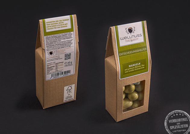 Faltschachtel Wellnuss Premium Snacks