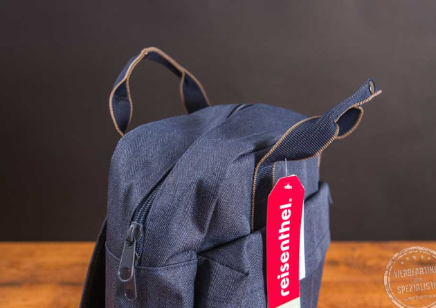 Werbeartikel Reisenthel Allday Backpack M Dekor Herringbone dark blue