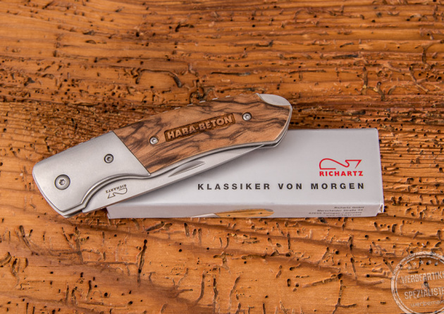 Werbegeschenk Taschenmesser LEO 200 von Richartz mit Logogravur