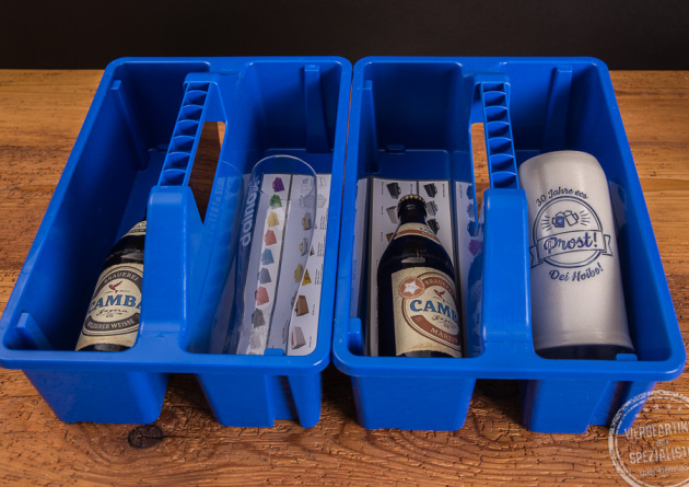 Werbegeschenk Toolbox Werkzeugkoffer blau mit Inhalt