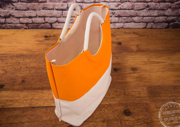 Sunny Spa Tasche in Orange Blockstreifen