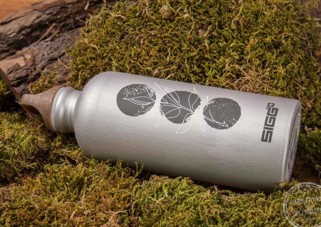 sigg trinkflasche in silber