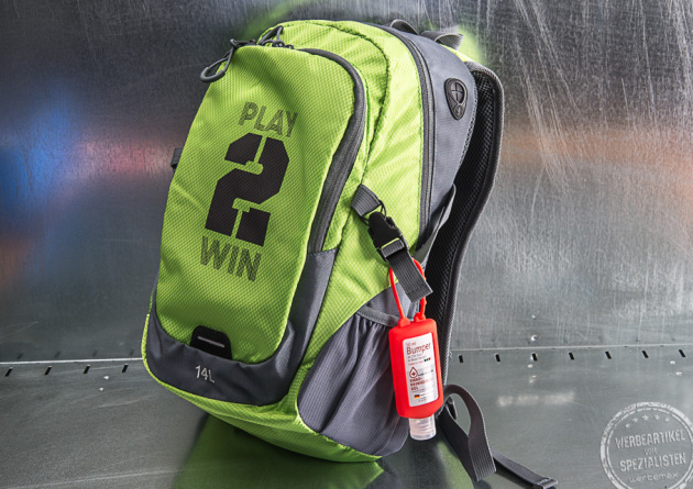 Handreinigungs Bumper als Werbegeschenk