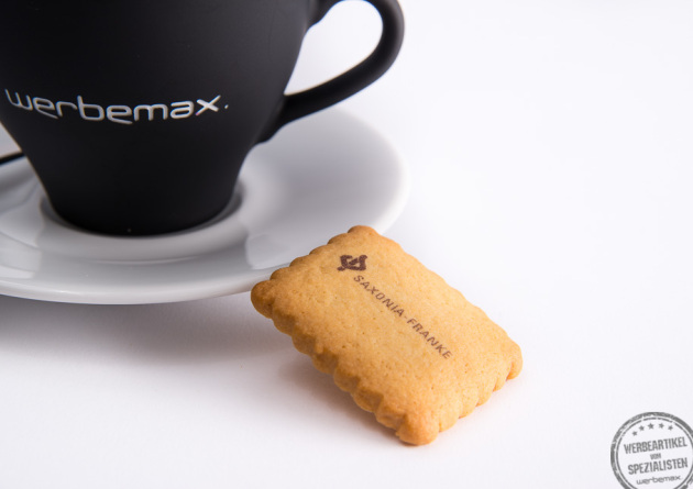 Kekse aus Deutschland mit Logodruck als Messe merch.