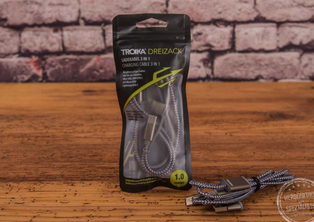 Ladekabel in Werbeverpackung