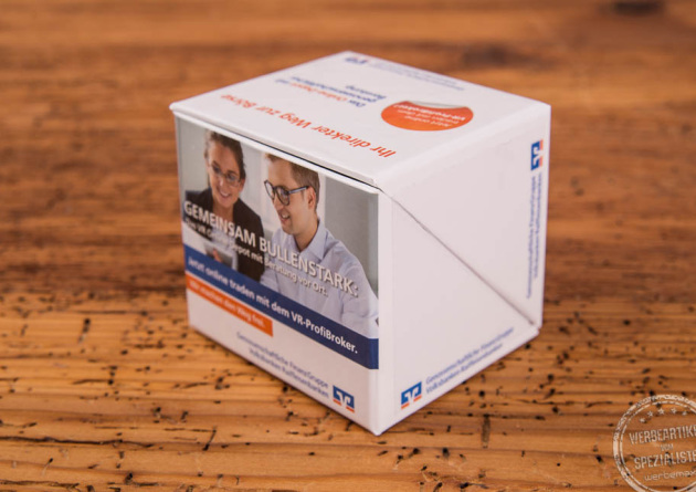 Hardcover-Box mit Werbeanbringung