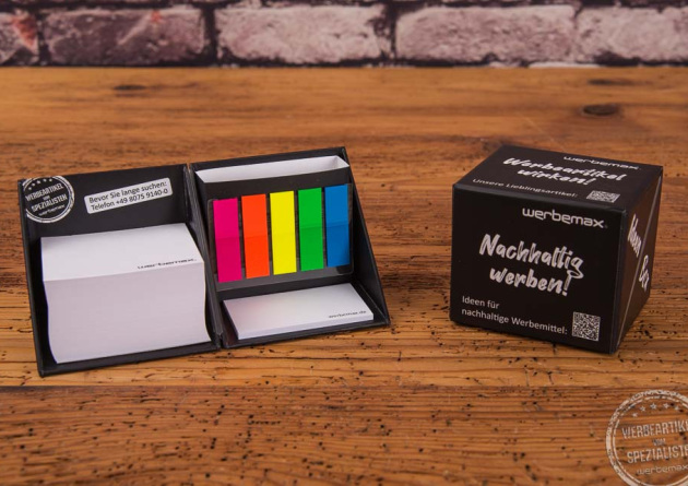 Hardcover Notizbox mit Logo