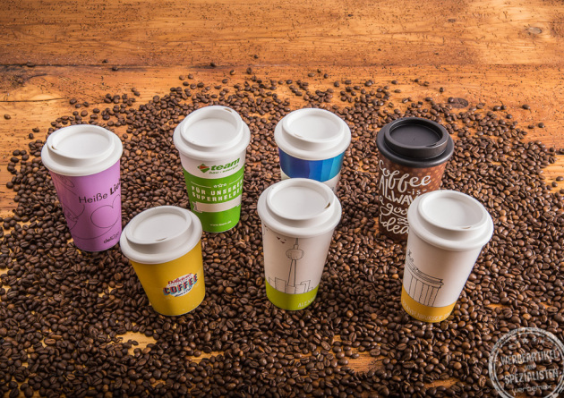 Mehrweg Coffe to Go Becher in verschiedenen Designs