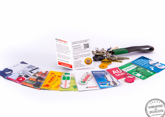 werbemax KeyRefinder mit Johann als Werbegeschenk
