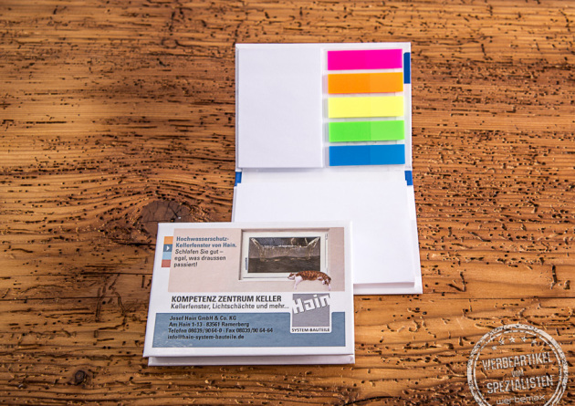 Geiger Haftnotizen als Werbeartikel bedrucken