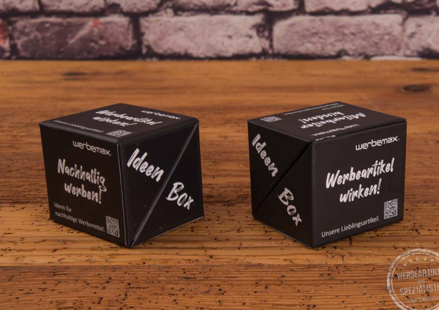 Notizzettel-Box mit Logo