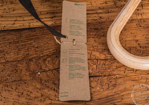 recycling Schirm mit Logo