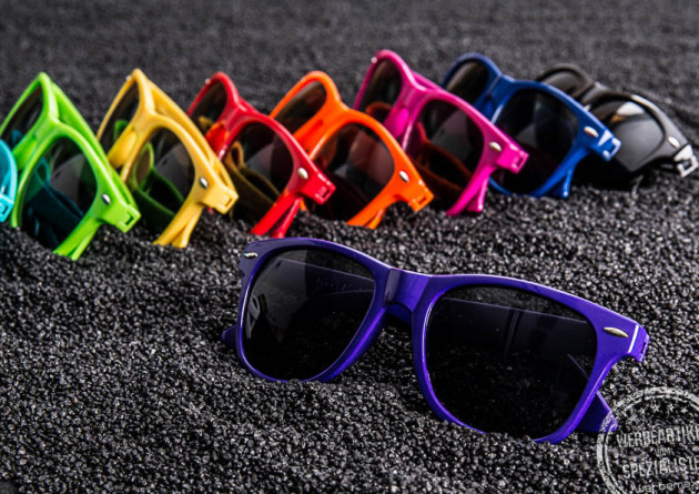 Bunte Sonnenbrillen als Streuartikel