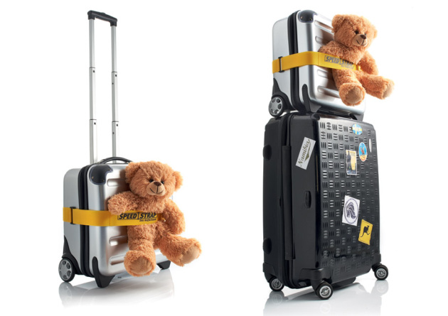 werbemax Speedstrap Kofferband mit Klett und Logodruck