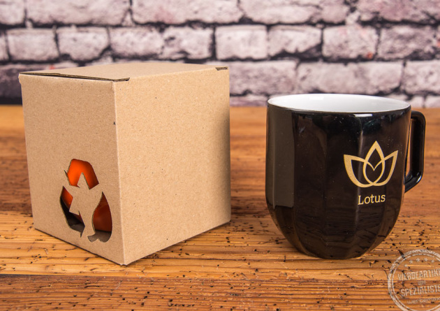 Werbegeschenk Tasse besondere Form