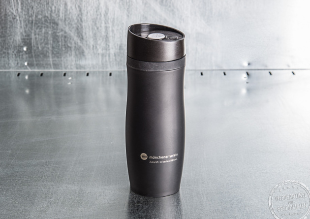 Coffee-to-Go Thermobecher mit Werbegravur