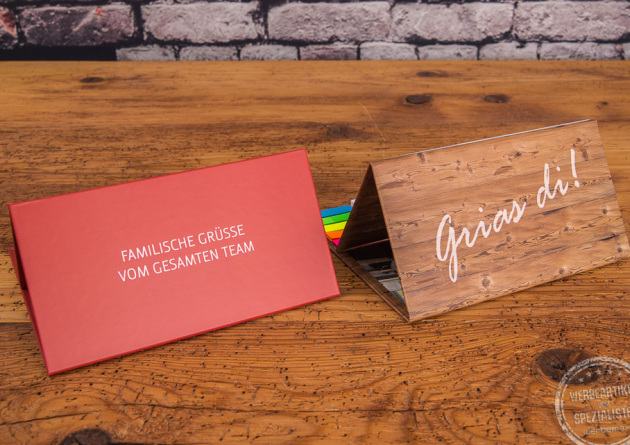 tischorganizer mit logodruck