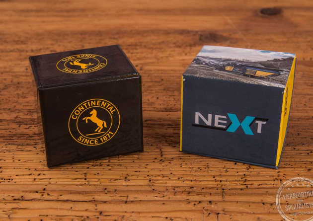 Werbew&uuml;rfel mit Haftnotiz-Set