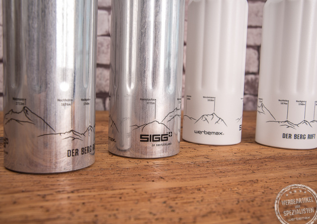 SIGG Flasche mit Bergsilhouette