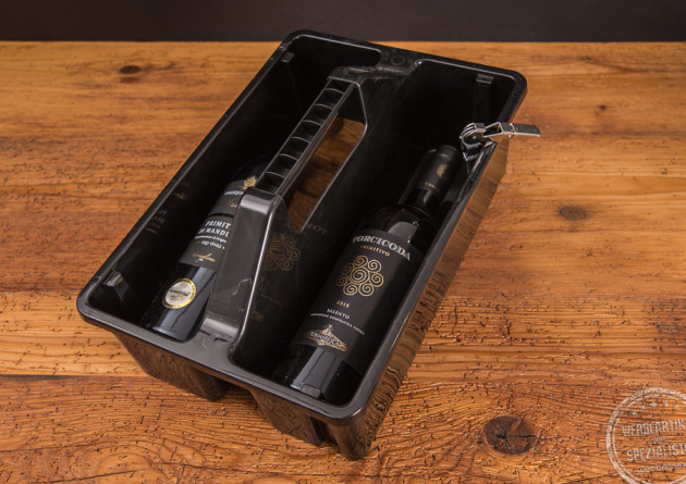 Werkzeugkoffer Tool-Box schwarz als Werbeartikel mit Inhalt