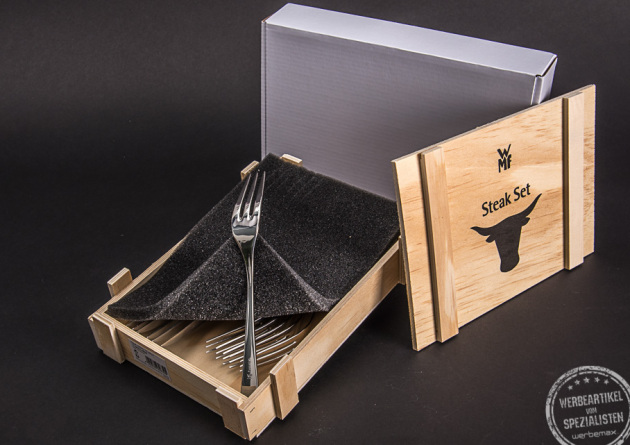 Steakbesteck von WMF in Verpackung als Werbegeschenk