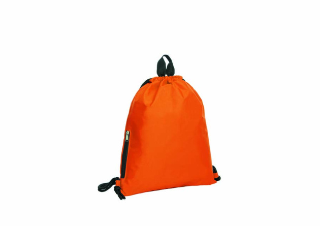 Logobeutel aus festem Ripstop in der Farbe Orange