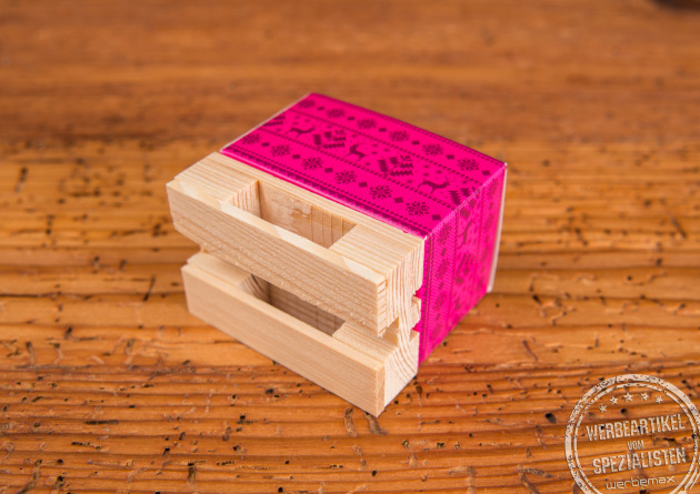 Mini-Palette klein von Unten fotografiert