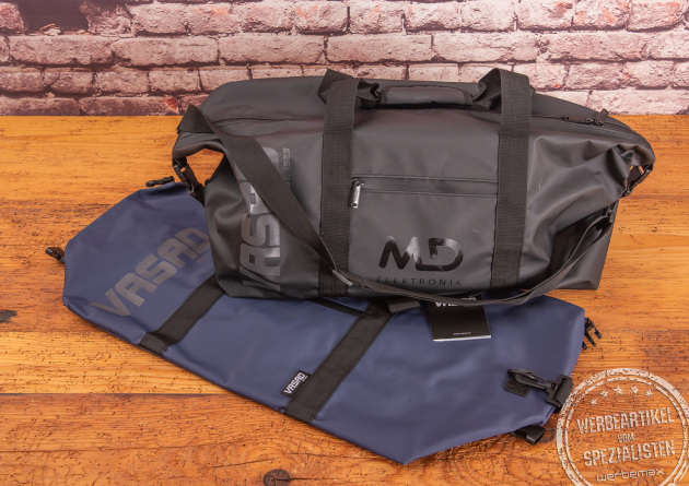Farbbeispiele des Duffel Bag von Vasad. Die allweather Reisetasche ist robust und für alle Outdooraktivitäten gerüstet. 