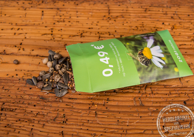 Nachhaltige Werbegeschenke, Sament&uuml;tchen mit Logo f&uuml;r Messen und Veranstaltungen