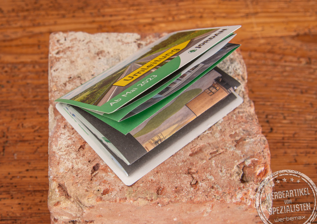 Nachhaltiger Faltplaner Concept Card &ndash; Perfekter Werbetr&auml;ger aus Papier.