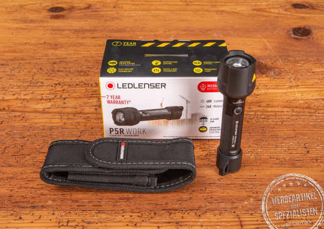 Professionelle LEDLenser P5R WORK Taschenlampe mit starker Leuchtkraft